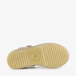 Braqeez Leren meisjes sneakers metallic New