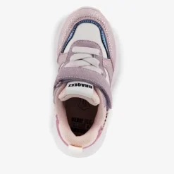 Braqeez Leren meisjes sneakers metallic pastel