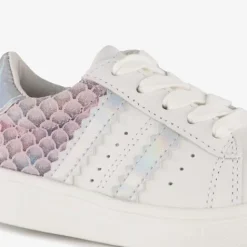 TwoDay Leren meisjes sneakers wit roze New