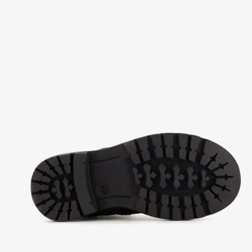 Braqeez Leren meisjes veterboots multicolor