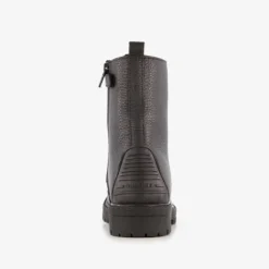 Braqeez Leren meisjes veterboots zwart Discount