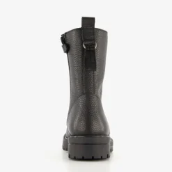 Braqeez Leren meisjes veterboots zwart Clearance