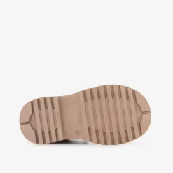 Groot Leren meisjes veterboots met hartje goud Best