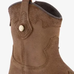 Groot Leren meisjes western boots bruin Hot