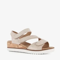 Hush Puppies Leren sandalen met lage sleehak