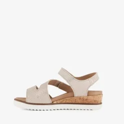 Hush Puppies Leren sandalen met lage sleehak
