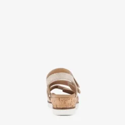 Hush Puppies Leren sandalen met lage sleehak