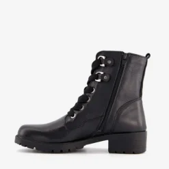 Hush Puppies Leren veterboots met brede veters