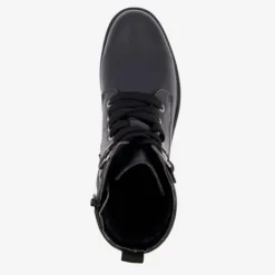 Hush Puppies Leren veterboots met brede veters