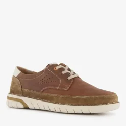 Hush Puppies Leren veterschoenen bruin wit Outlet
