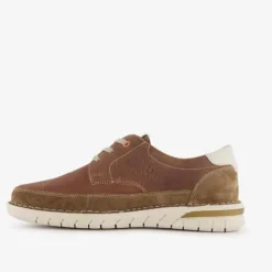 Hush Puppies Leren veterschoenen bruin wit Outlet