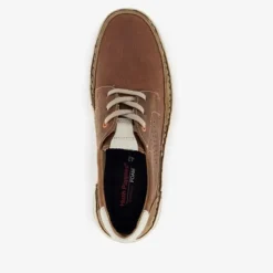 Hush Puppies Leren veterschoenen bruin wit Outlet