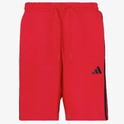 Adidas M 3S FT heren sportshort rood Outlet
