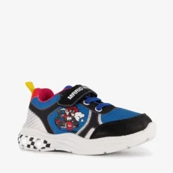 Super Mario Bros Mario Kart jongens sneakers met lichtjes blauw Clearance