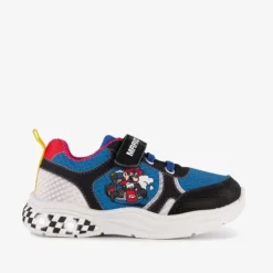 Super Mario Bros Mario Kart jongens sneakers met lichtjes blauw Clearance
