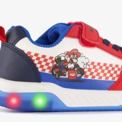 Super Mario Bros Mario Kart kinder sneakers met lichtjes rood blauw Discount