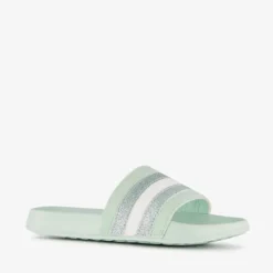 Scapino Meisjes badslippers met glitters mintgroen Outlet