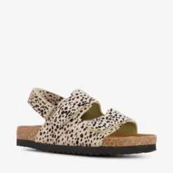 Scapino Meisjes bio sandalen met panterprint beige zwart Clearance