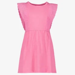 TwoDay Meisjes broderie jurk roze Clearance
