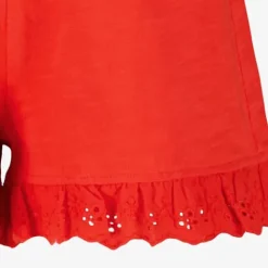 TwoDay Meisjes broderie short rood New
