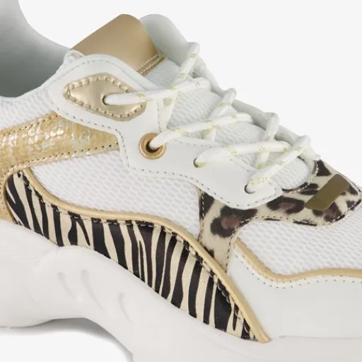 Blue Box Meisjes dad sneakers met tijgerprint Sale