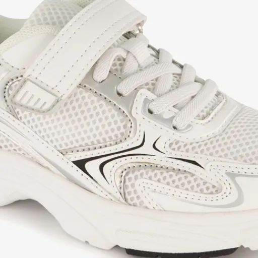 Blue Box Meisjes dad sneakers wit zilver