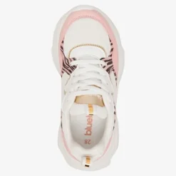Blue Box Meisjes dad sneakers wit roze zebraprint Sale
