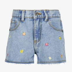 TwoDay Meisjes denim short met borduursels Best