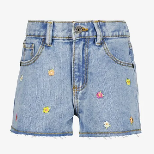 TwoDay Meisjes denim short met borduursels Best