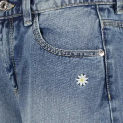 TwoDay Meisjes denim short met madeliefjes Hot