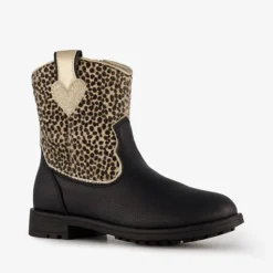 Blue Box Meisjes enkellaarsjes cheetah print zwart New