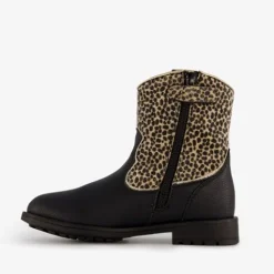 Blue Box Meisjes enkellaarsjes cheetah print zwart New