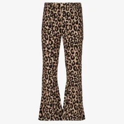 TwoDay Meisjes flared broek met luipaardprint Outlet