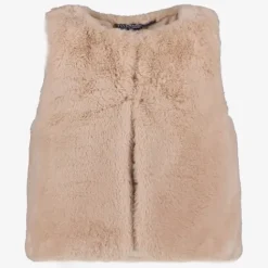 TwoDay Meisjes gilet van imitatiebont bruin Hot