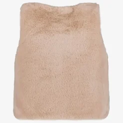 TwoDay Meisjes gilet van imitatiebont bruin Hot