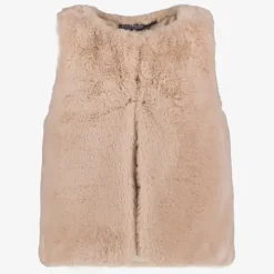 TwoDay Meisjes gilet van imitatiebont bruin Sale