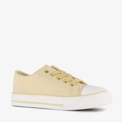 Scapino Meisjes gympen met glitters goudkleurig