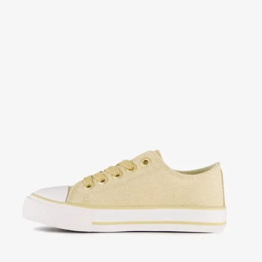 Scapino Meisjes gympen met glitters goudkleurig