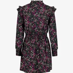 TwoDay Meisjes jurk met bloemenprint paars New