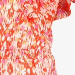 TwoDay Meisjes jurk met print roze oranje Sale