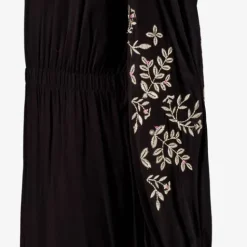 TwoDay Meisjes jurk zwart met geborduurde details Discount