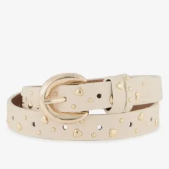 Scapino Meisjes riem met hartjes beige goud Sale