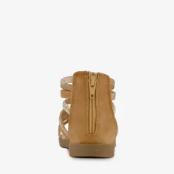 Blue Box Meisjes sandalen cognac met glitter Outlet