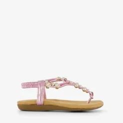 Blue Box Meisjes sandalen met gouden kralen Best