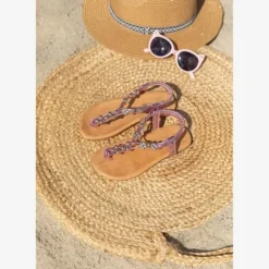 Blue Box Meisjes sandalen met gouden kralen Best