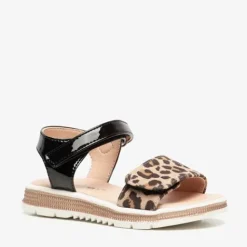 Blue Box Meisjes sandalen met luipaardprint Online