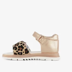 Blue Box Meisjes sandalen met panterprint goud Sale