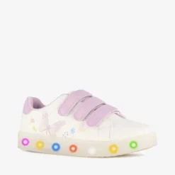 Blue Box Meisjes sneakers met lichtjes wit roze
