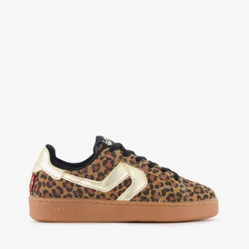 Levi's Meisjes sneakers met panterprint bruin New