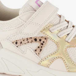 Blue Box Meisjes sneakers met panterprint details beige Online